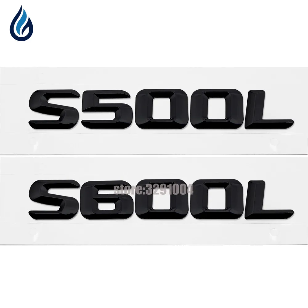 Для Mercedes Benz S Class W111 W116 W126 W140 W220 W221 W222 S500L S600L Задняя эмблема багажника хромированная наклейка с буквами