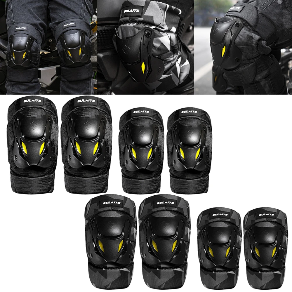 

Racing Knee Pads PP Motocross Knee Pads Breathable Motorbike Knee Guard Adjustable Motorcycle Elbow Protector for Cycling Racing