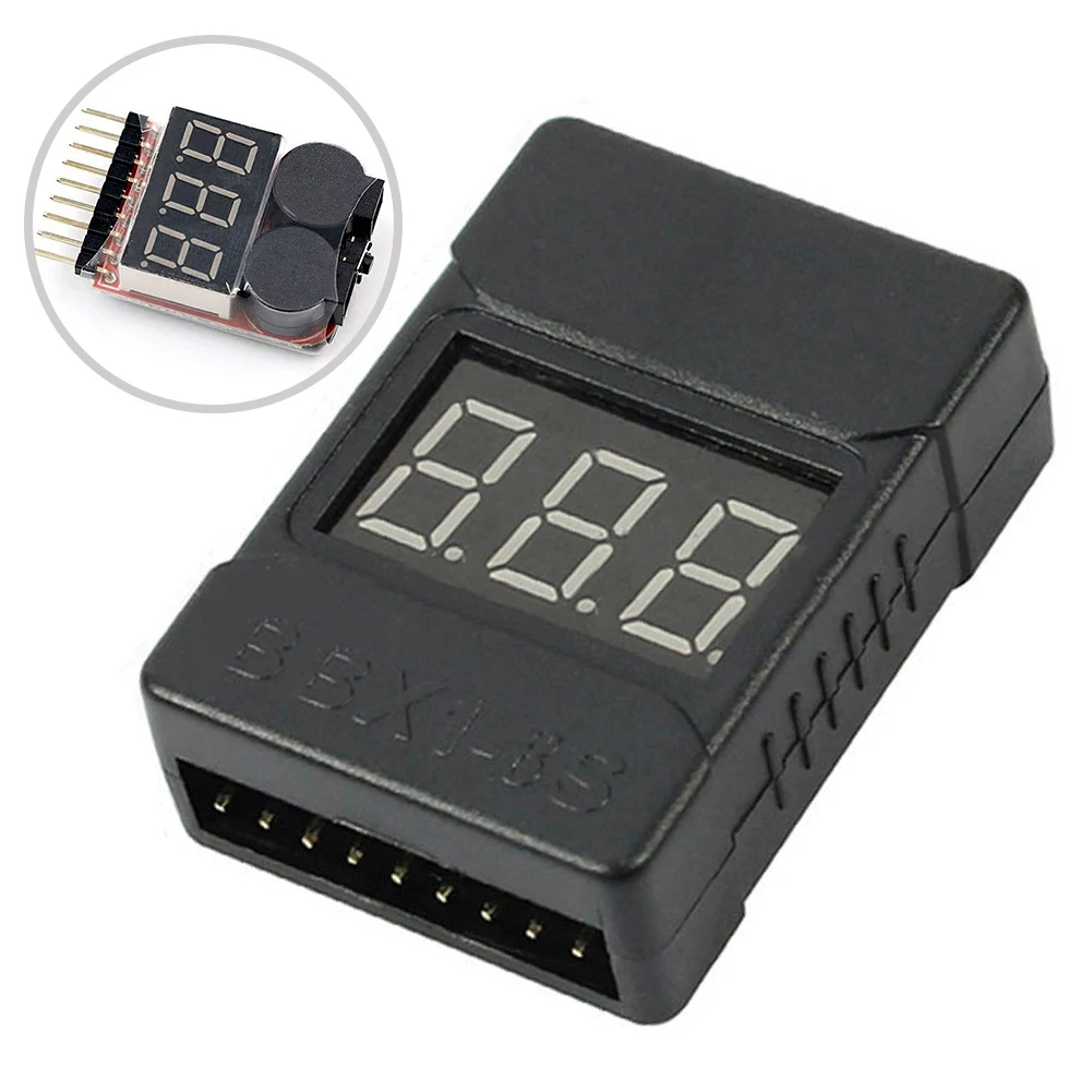 Новый 1-8S Lipo/Li-Ion/Fe аккумулятор низкого напряжения дисплей тестер зуммер
