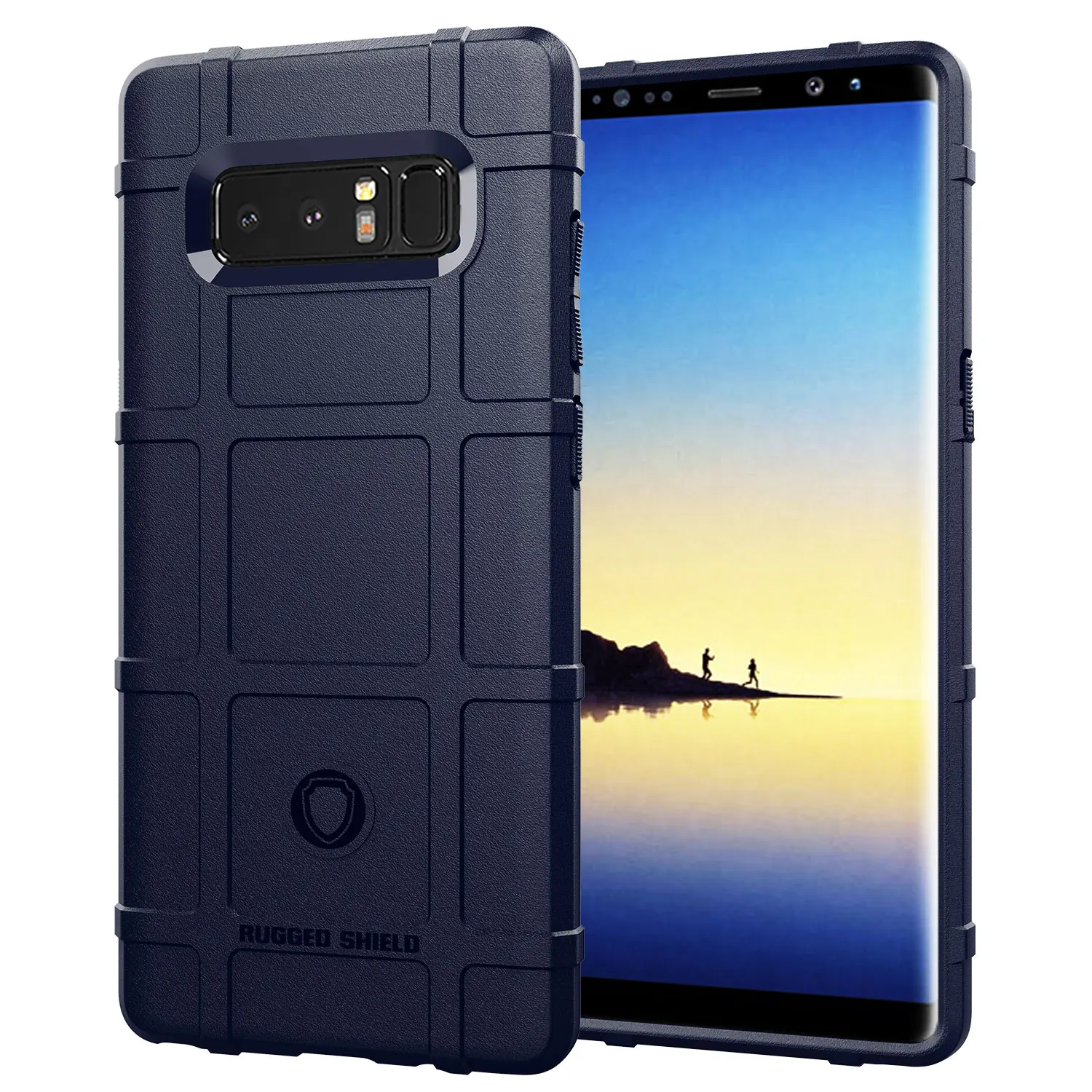 Защитный чехол для телефона Samsung Galaxy Note8 противоударные матовые резиновые чехлы