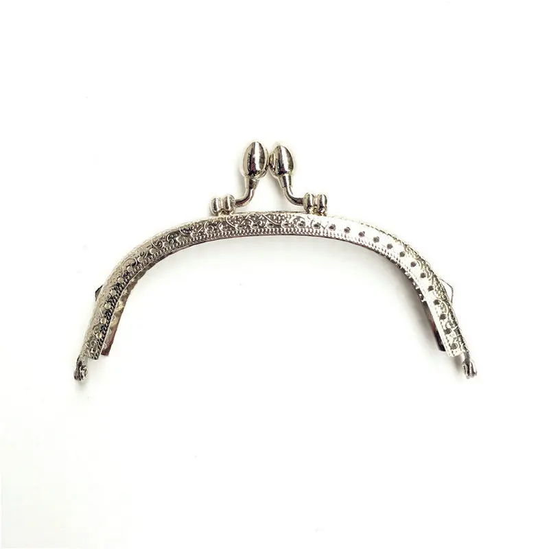 10pcs 12.5cm Arch Metal Purse Frame Handle for DIY Making Handbag Accessories Clasp Lock Antique Bronze Bag Hardware