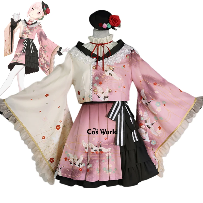 Цветной ночной шнур Project Sekai для сцены в 25:00 Акияма Мизуки Новогоднее кимоно