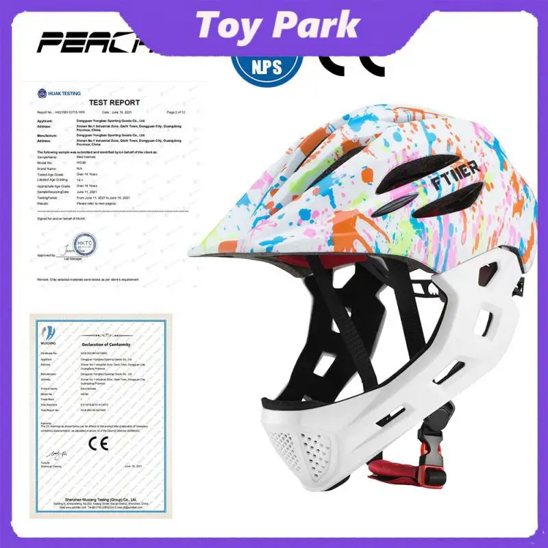 

In-mold Full Face Helmet Breathable Anti-impact Skating Helmet Ultralight Sports Helmets For Balance Bike Scooter Bike Riding