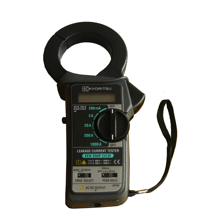 Измеритель утечки Kyoritsu KEW 2413F большие зажимы трансформатора диаметр 68 мм