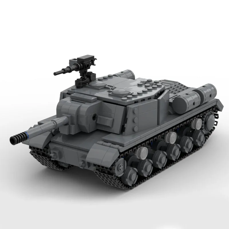 

749PCS WW2 Military MOC 1:35 scale Soviet ISU-152 self-propelled gun Model creative ideas high-tech Child Toy Armored Car Blocks