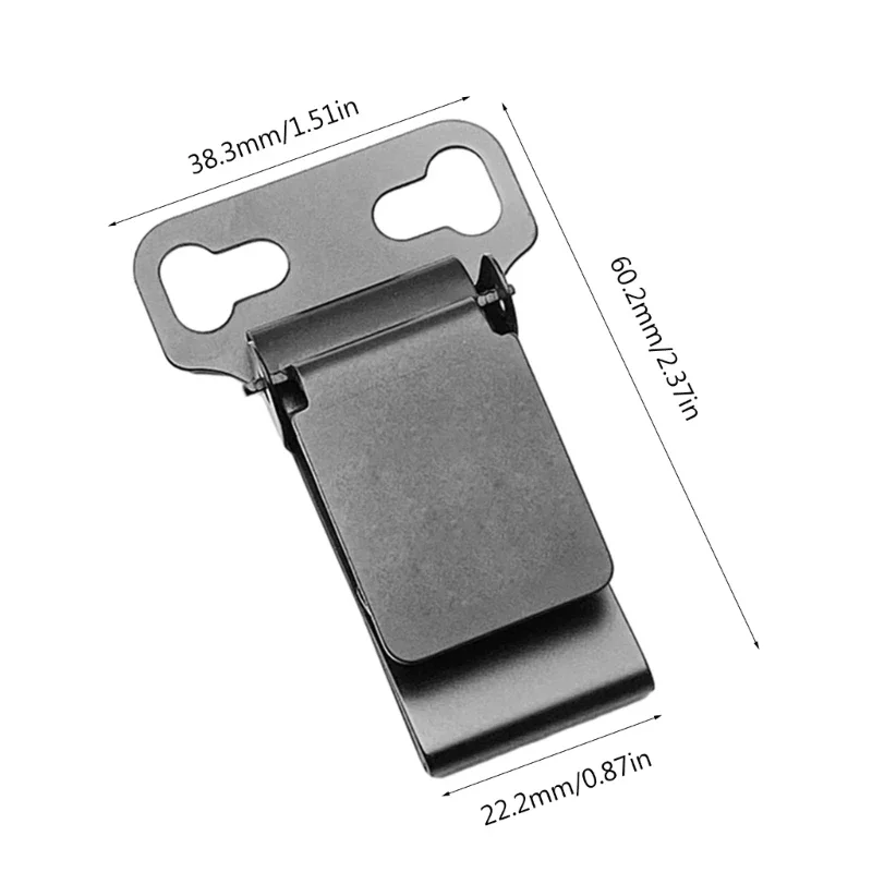 Черный зажим для ремня из нержавеющей стали держатель кобуры Kydex ножны талии