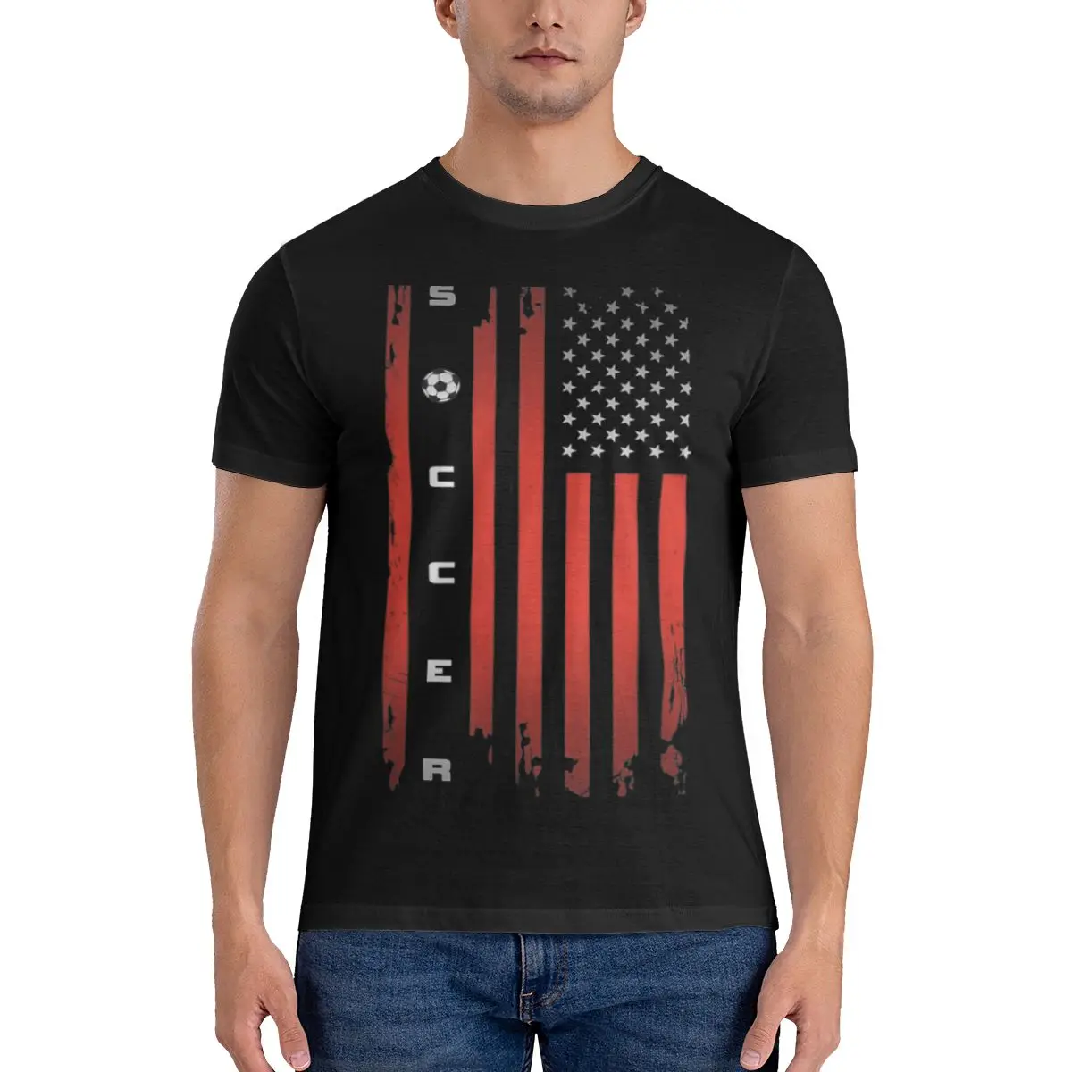 American Flag Soccer Apparel Soccer Tshirt man T Shirt Woman T Shirt