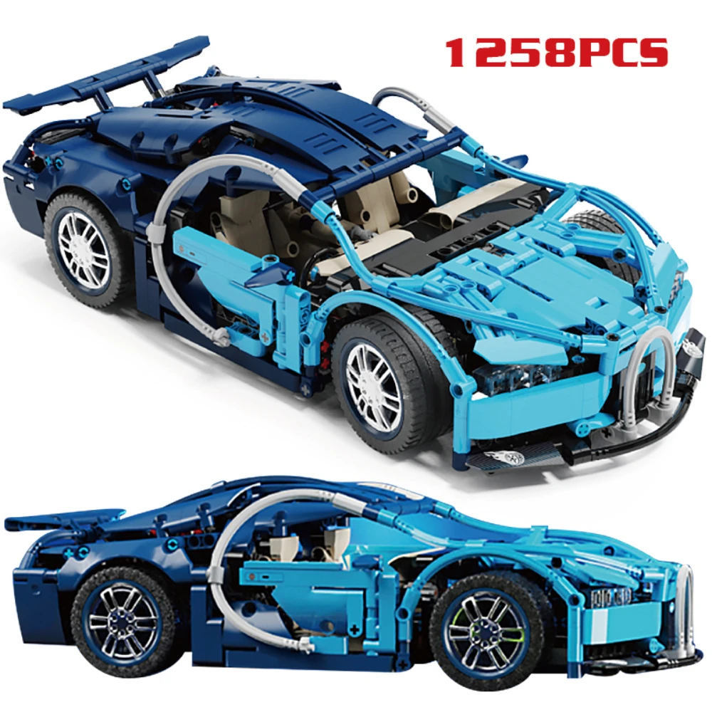 

Creative Expert High-tech Bugattied Super Racing Car RSR 1258pcs T2006 Moc Bricks Modular Technical Model Building Blocks Toys