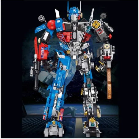 

1557pcs New Building Block Optimus Prime Classic Commander Deformation Robot Model Action Robot Boy Toys Gift For Children