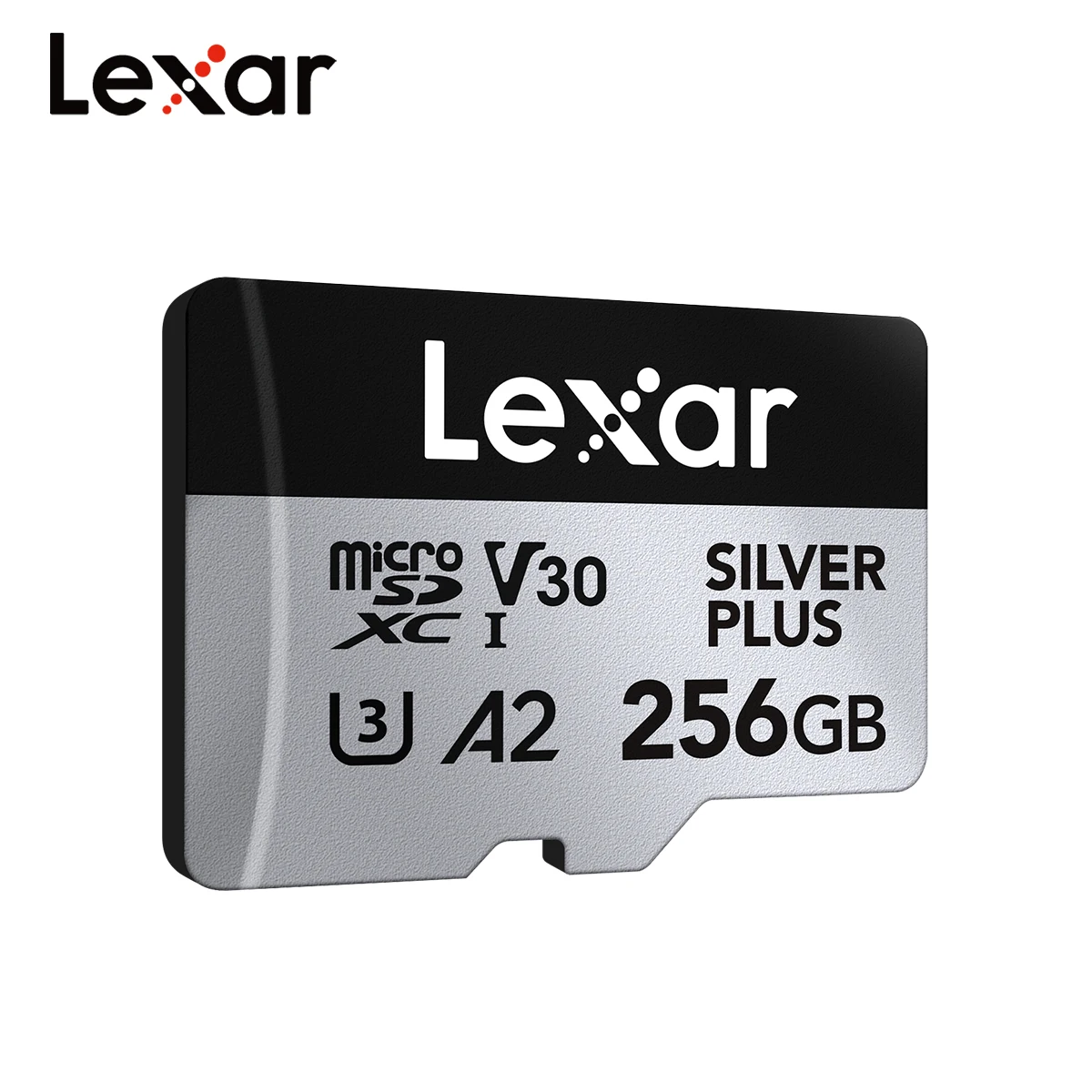 Фото Карта памяти Lexar SILVER PLUS, 64 ГБ, 128 ГБ, 256 ГБ, скорость чтения до 205 Мб/с, A2 V30 4K UHD TF 1366x, профессиональная карта Micro SD №4