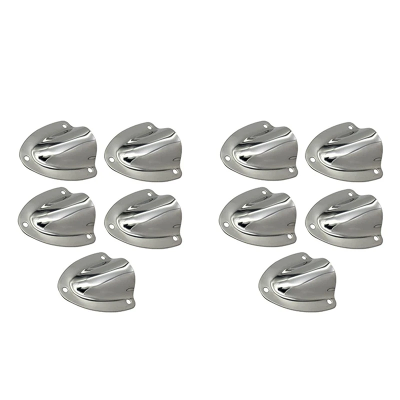 

10 PCS Marine Grade Stainless Steel Large Vent Clam-Shell For Yacht Boat Sailing Ship Accessory Marine Hardware