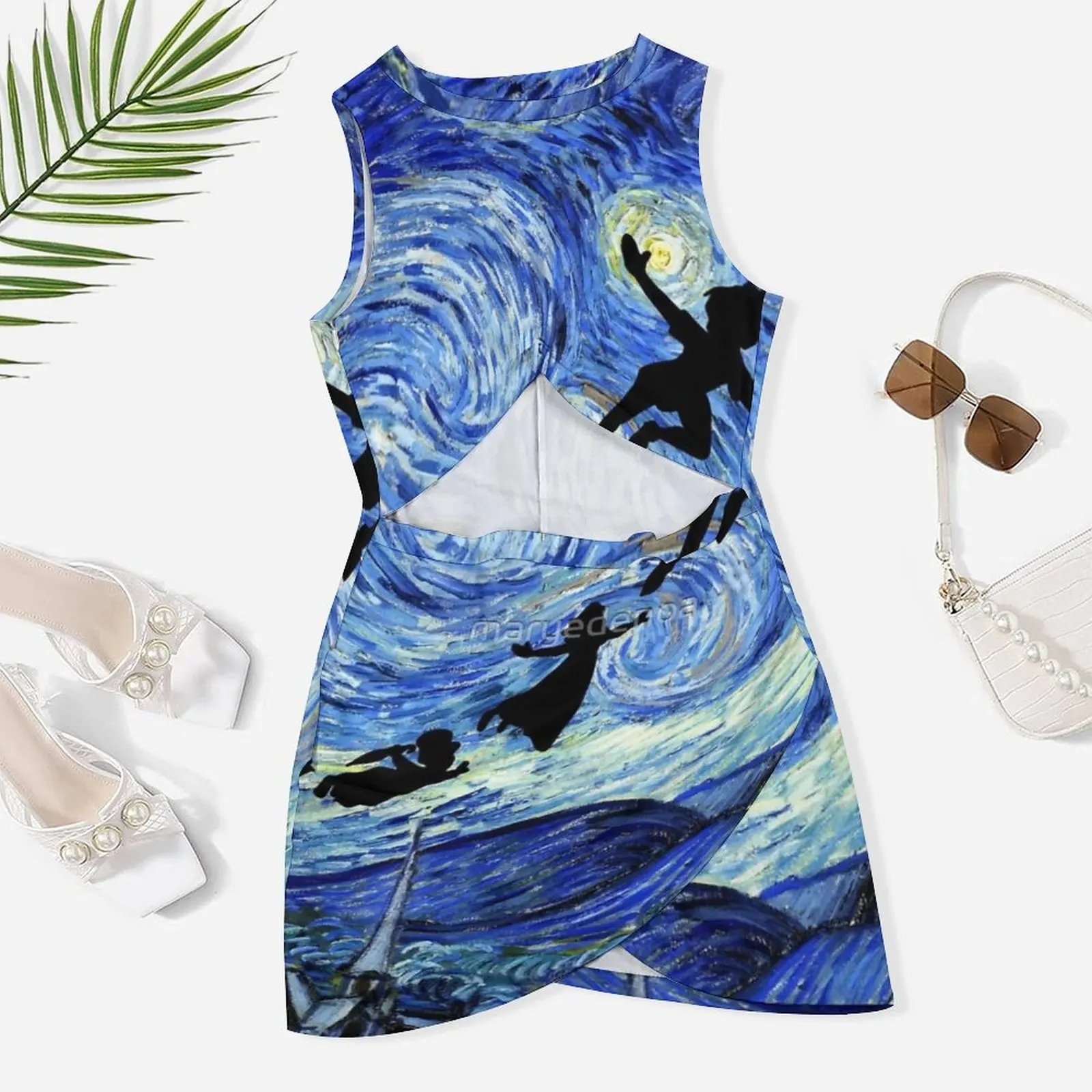 

Женское облегающее платье с запахом Питер Пэн Звездная ночь