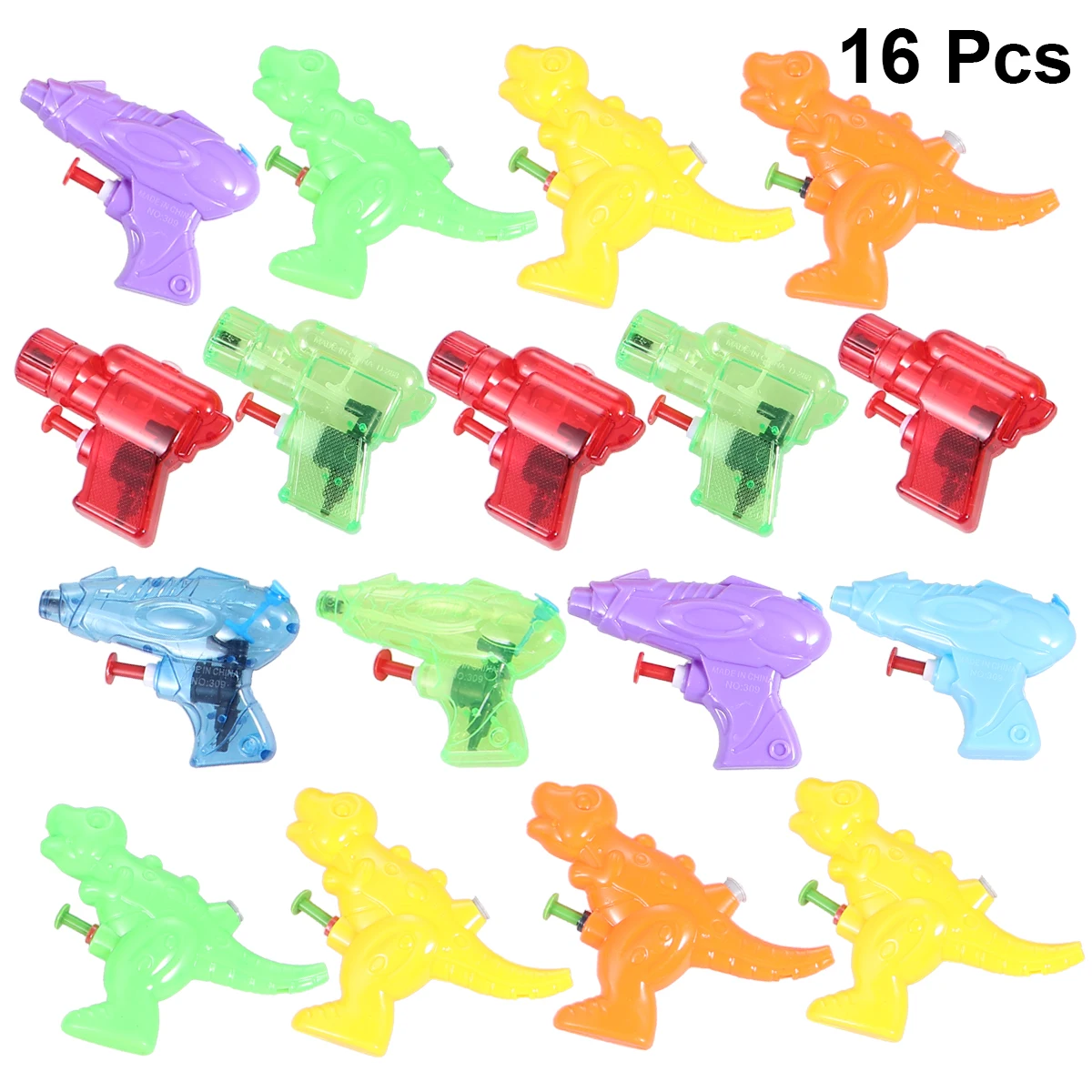 

16pcs Mini Water Soaker Toys Funny Play Water Toy Interesting Summer Beach Playthings Bath Toys for Kids Toddler Random Colors