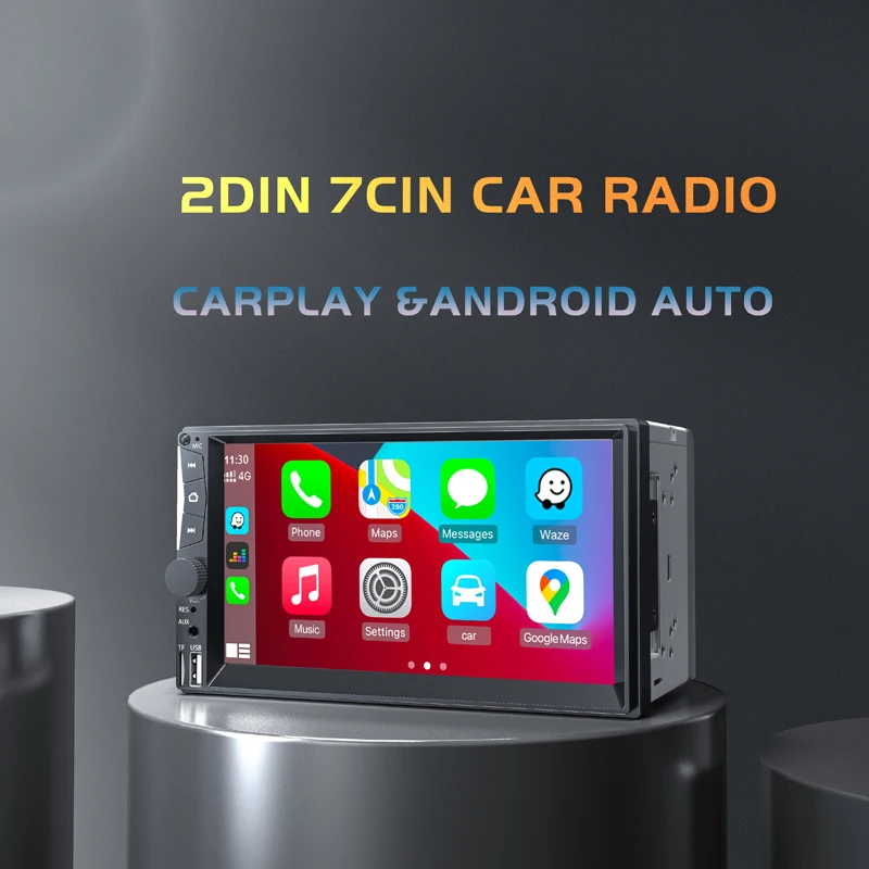 

2din Car Radio MP5 MP3 Player Apple Carplay Android Auto Touch Screen FM Bluetooth Mirrorlink Support Rear Camera For Nissan Car