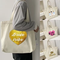 canvas bride series shoulder bag harajuku shopping bag casual fashion summer shoulder bag shopper bag organizer designer handbag