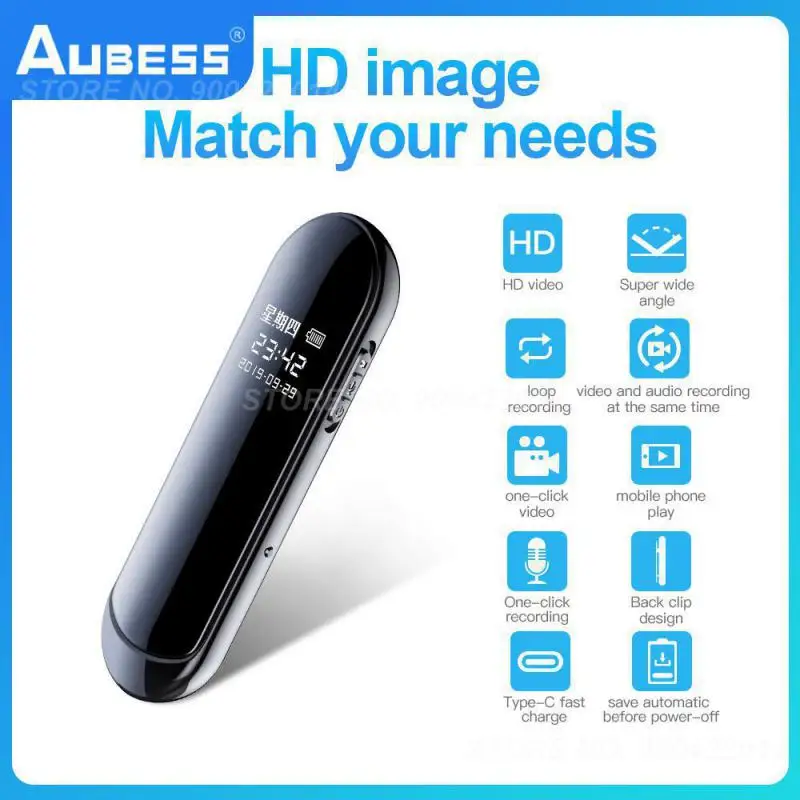 

Voice Activated Video Recorder Mini Clip 8-32g Digital Voice Recorder Mini Portable Camera Video Pen 300 Mah Recording