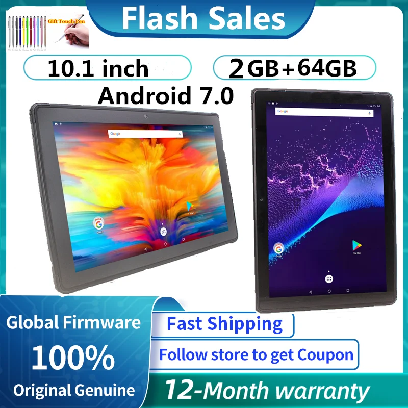 

10.1 INCH Android 7.0 GH3 Tablet 2GB+64GB MTK8167 WIFI 1280*800 IPS Screen Quad Core 5000mAh Battery Dual Camera