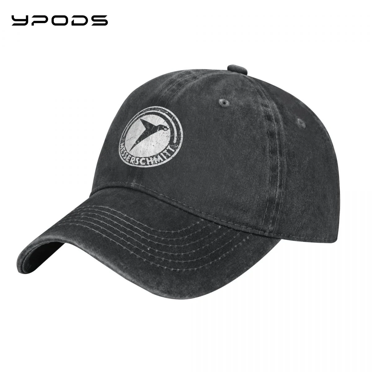 

Messerschmitt German Aircraft Vintage Logo Baseball Caps for Men Women Vintage Washed Cotton Dad Hats Print Snapback Cap Hat