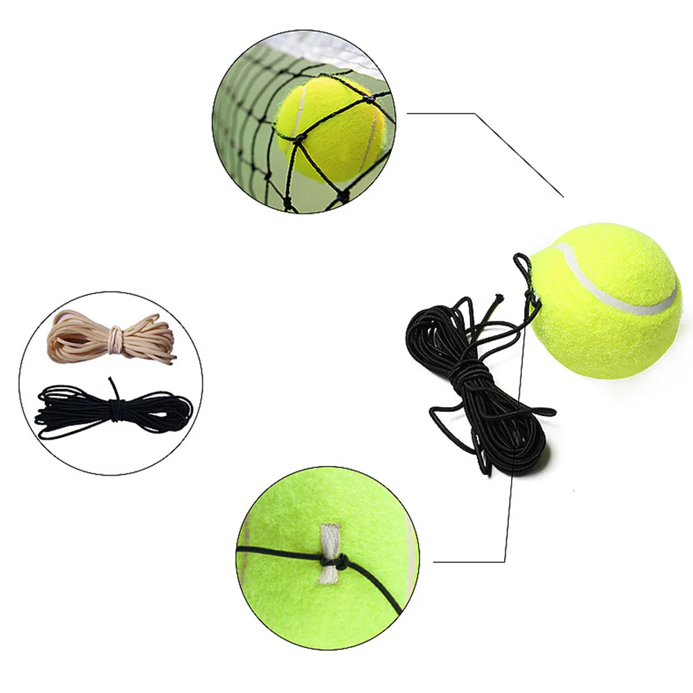 

Tennis Training Aids Base Tennis With Rope Trainer Tennis Base Training Ball Rebound Tennis Partner Sparring Device Accessories