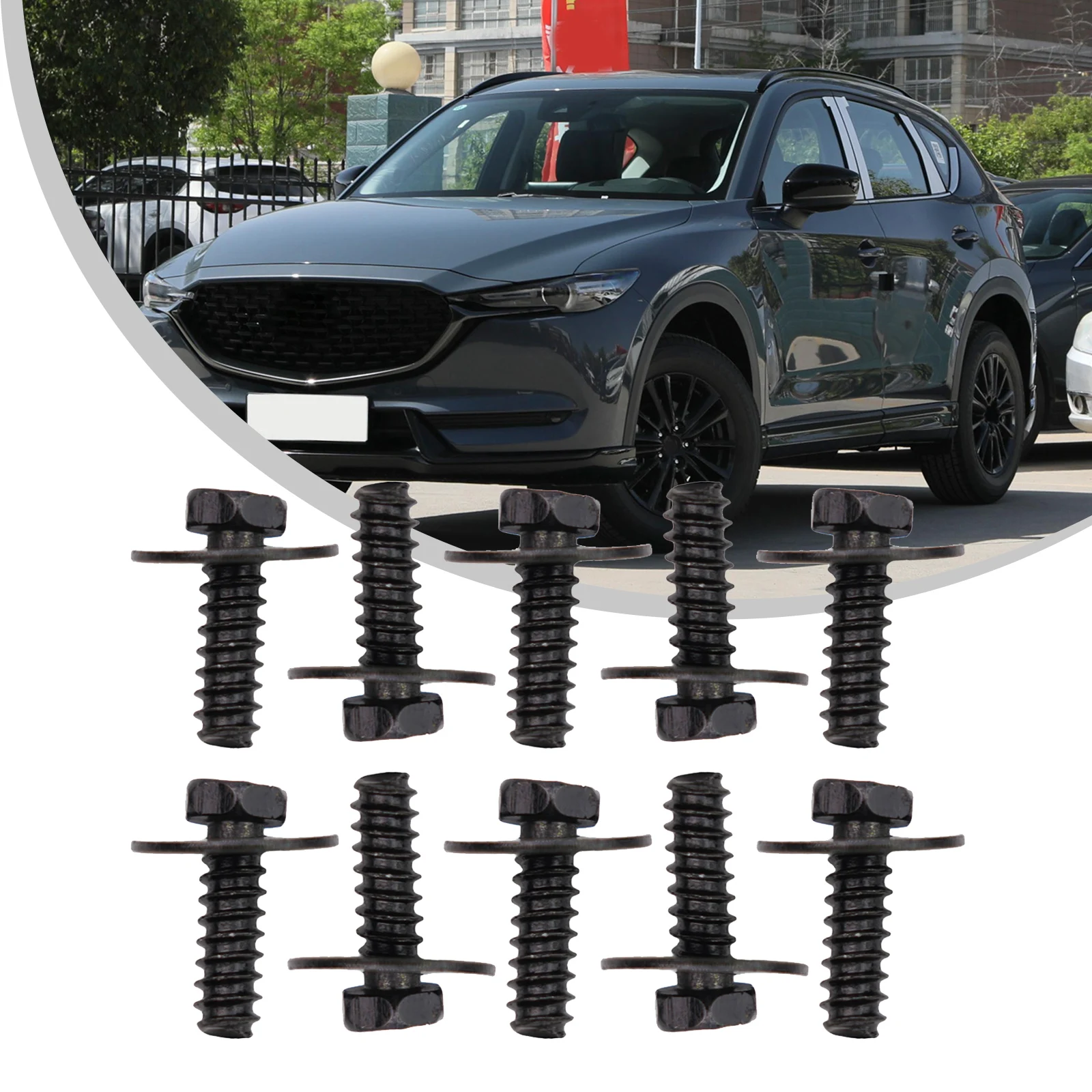 Детали винт 9CF600516B аксессуары болт фиксатор бампера 10 шт. для Mazda Задняя деталь