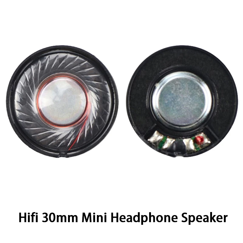 

Hifi 30mm Mini Headphone Speaker Unit 32ohm Over Ear Headset Driver For Blutooth Earphone Diy Repair Parts Newest Hot Sale 2pcs