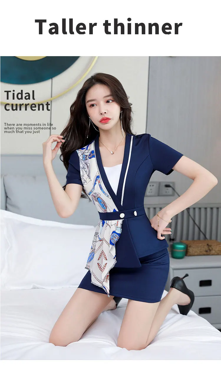 Новое поступление весенней модели униформы для приема официанта в гостиницу