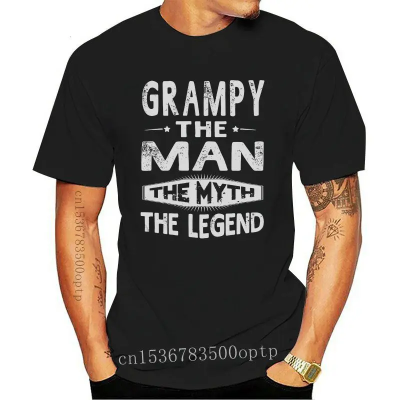 

2022 Men tshirt Grampy The Man The Myth The Legend Fathers D cool women T-Shirt tees top