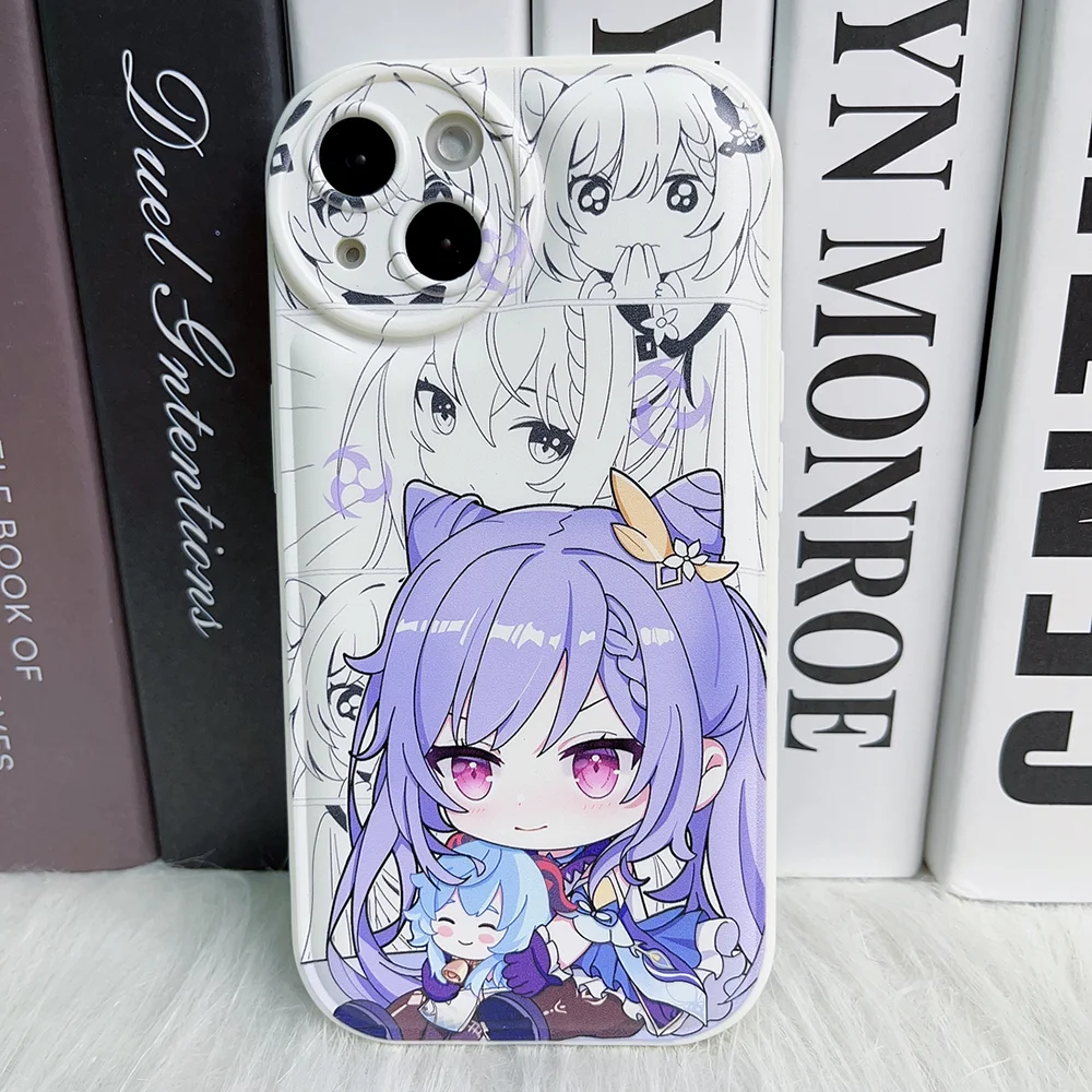 

Cute Genshin Impact Keqing Soft Silicone Phone Case for IPhone 14 13 12 11 Pro Max Mini Xs X Xr 7 8 Plus Se 2022 Clear Funda