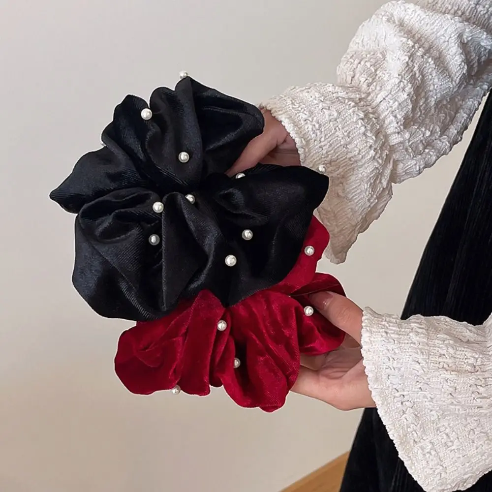 

Color Hair Accessories For Girls Female Women Hair Ring Korean Style Hair Rope Pearl Hair Scrunchies Ponytail Holder