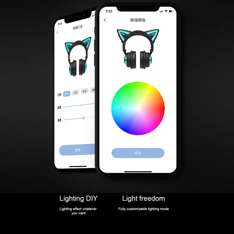 Фото Беспроводные Игровые наушники YOWU 3G, управление через приложение, RGB подсветка, 7,1 виртуальный звук, наушники с микрофоном, Bluetooth 5,0, профессио... №5