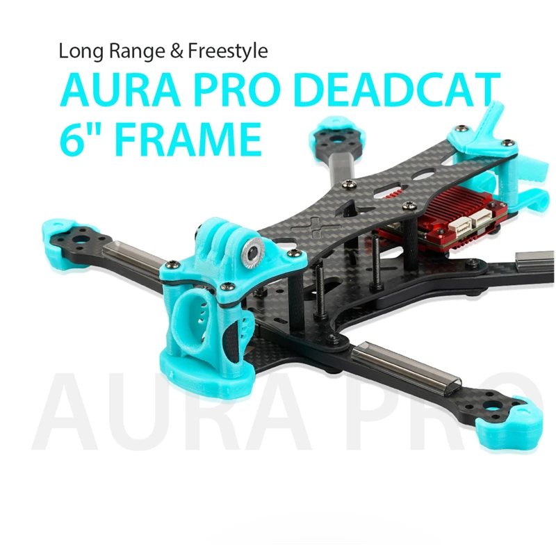 

Foxeer Aura Pro 6 "DeadCat 265 мм Toray T700 углеродный с шелковистым покрытием для FPV Freestyle аналоговые DJI Vista HDZERO беспилотные запчасти «сделай сам»