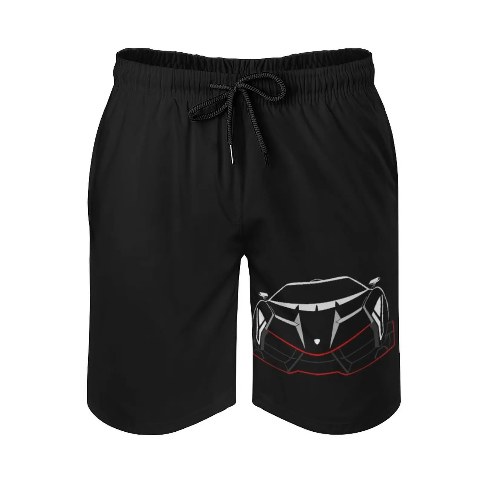 

Veneno Sports Car Men's Sport Running Beach Shorts Trunk Pants With Mesh Lining Trunks Shorts Veneno Sports Car Fast Car Exotic