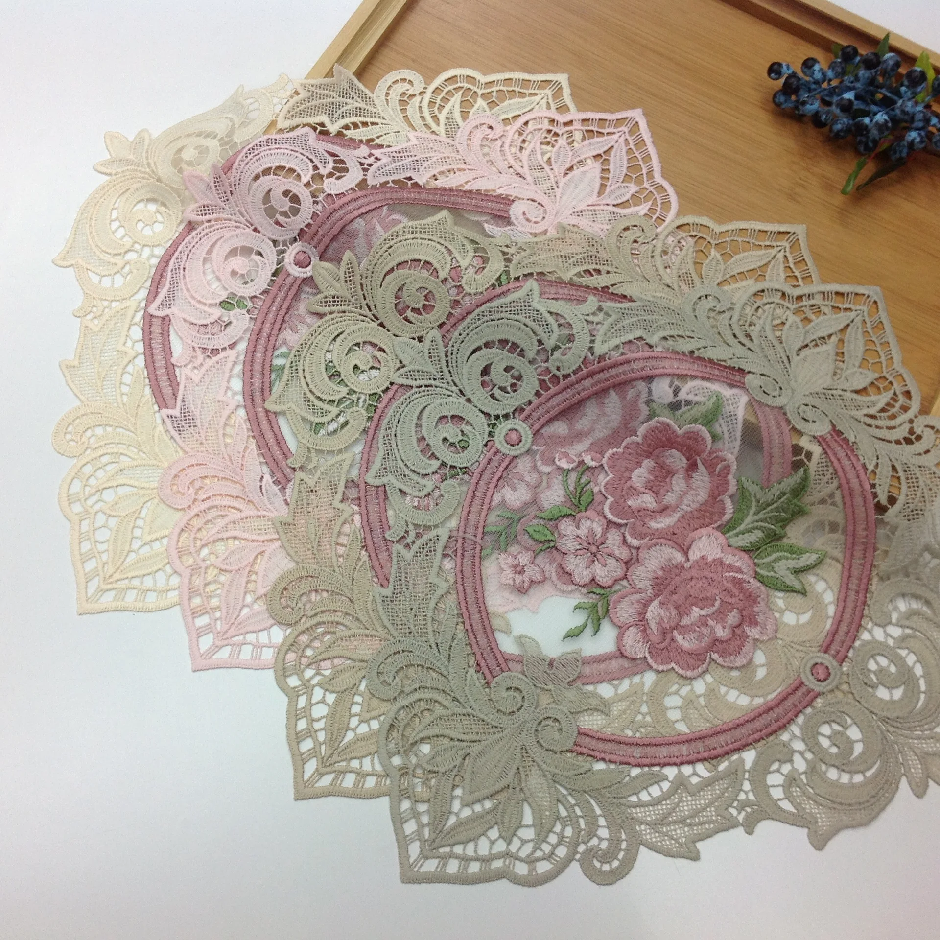 1 шт. для обеденного стола подстилка с цветочной вышивкой салфетка в европейском