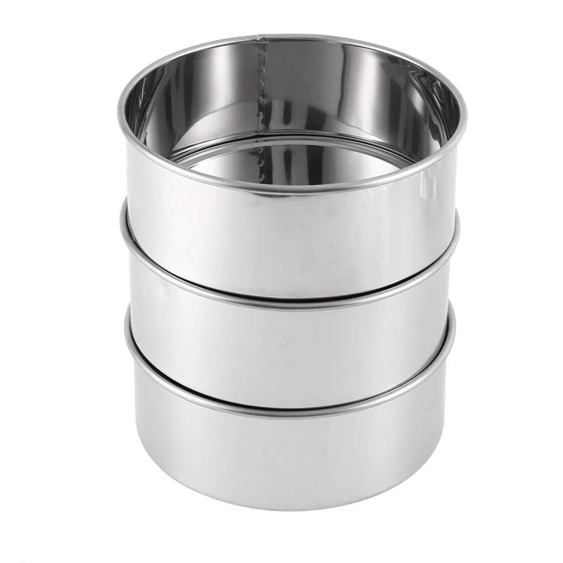 

6 Inch Round Cake Tin for Baking,Stainless Steel Layer Cake Tins Pans Set of 3, Mini Cake Bakeware Set(Detachable Base)
