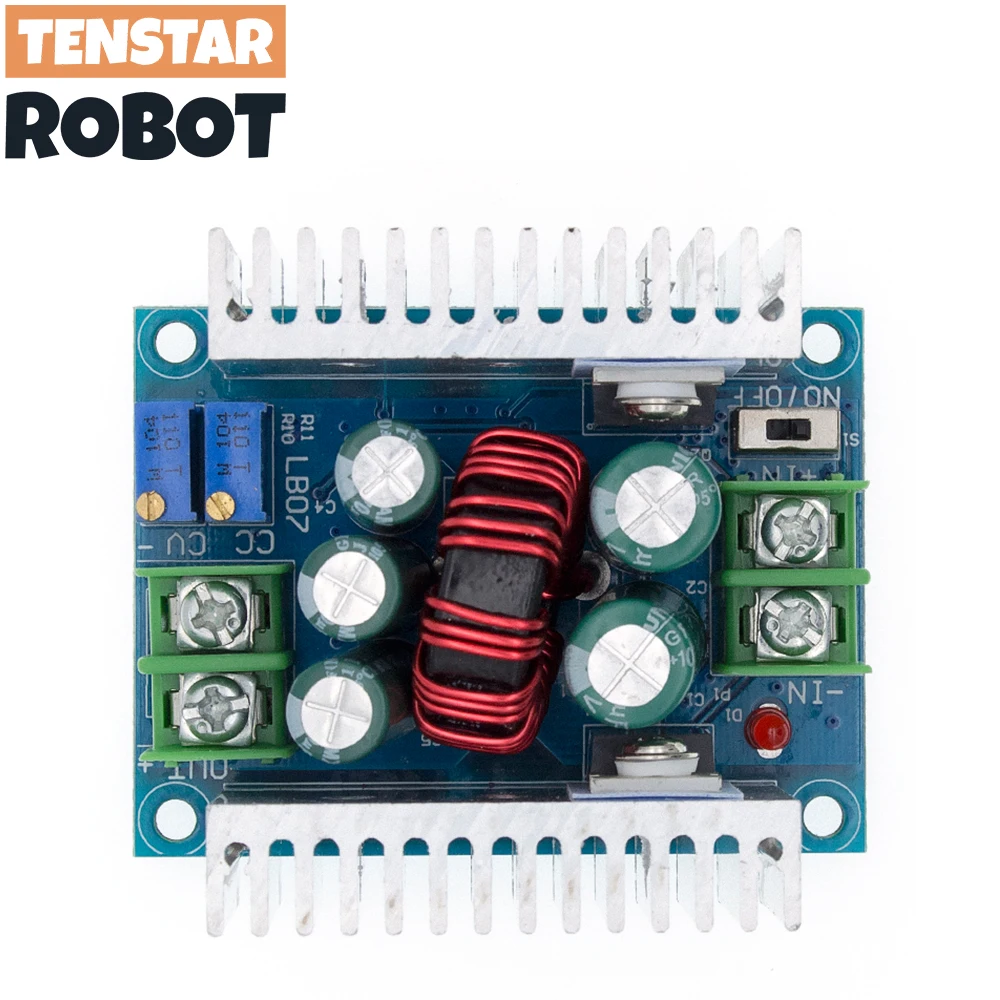 300W 20A DC-DC понижающий преобразователь, понижающий модуль с драйвером постоянного тока для светодиода, понижающий модуль напряжения, электролитический конденсатор
