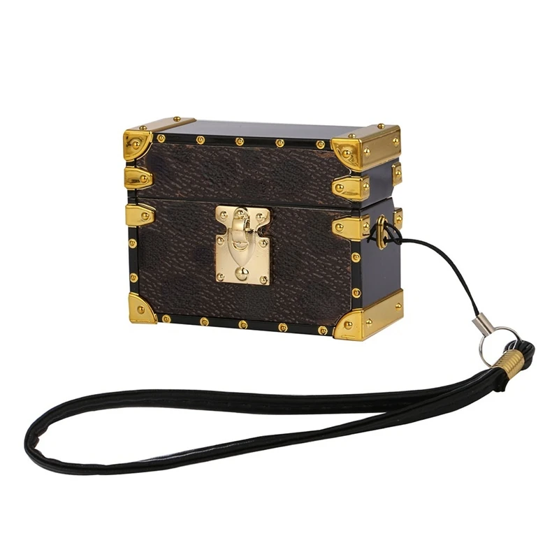 Роскошный квадратный металлический чехол с заклепками для наушников Apple Airpods 1 2 pro