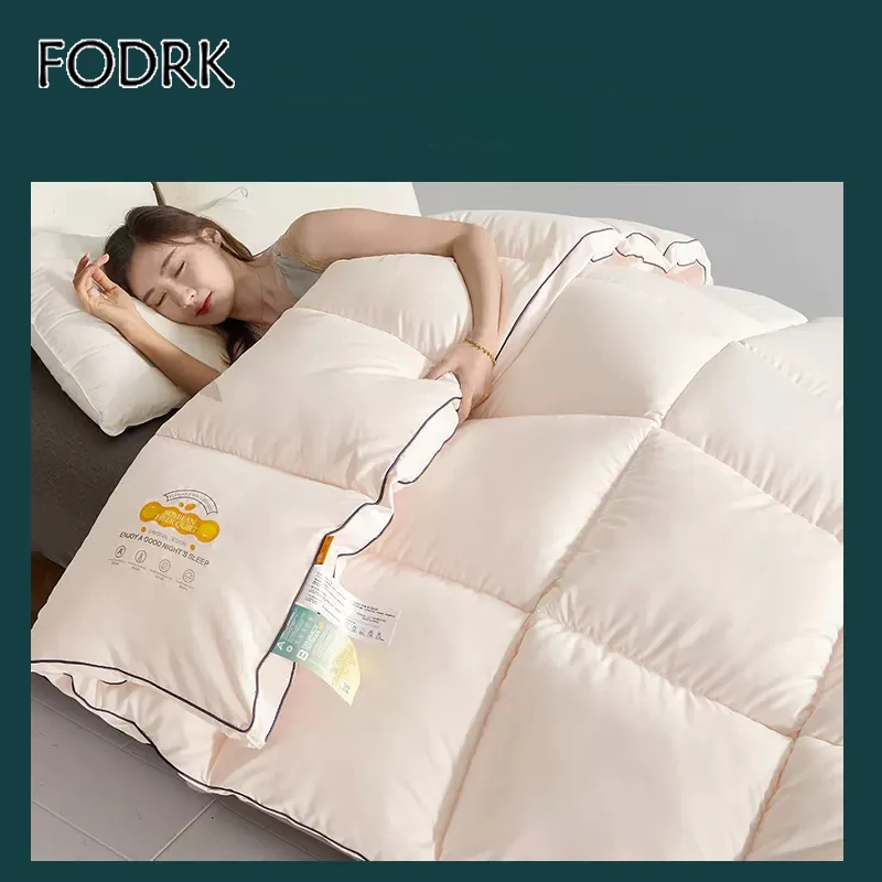

Soybean Fiber Quilt Hotel Family Spring Autumn and Winter Thickened Warm Cotton Quilt 이불 edredones catalogue edredon edredões