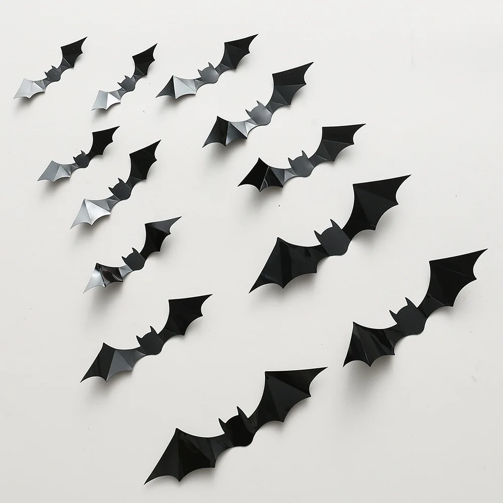 12 шт. наклейки на стену летучая мышь