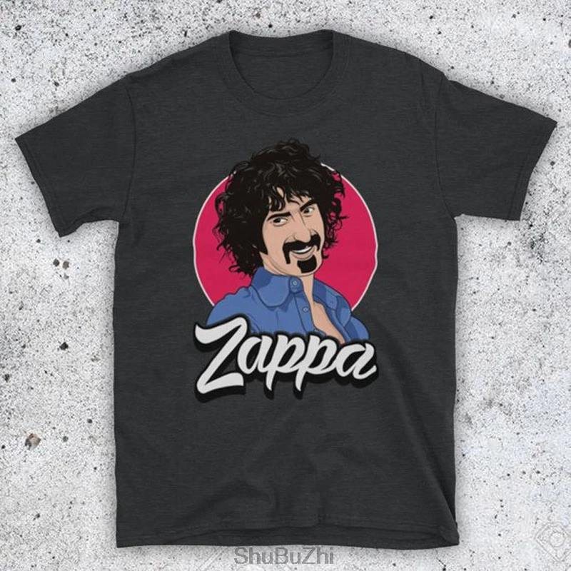 

drop shipping hot sale men t shirt Frank Zappa Illustration American Rock Musician Unofficial Mens T-Shirt cotton 100% tshirt