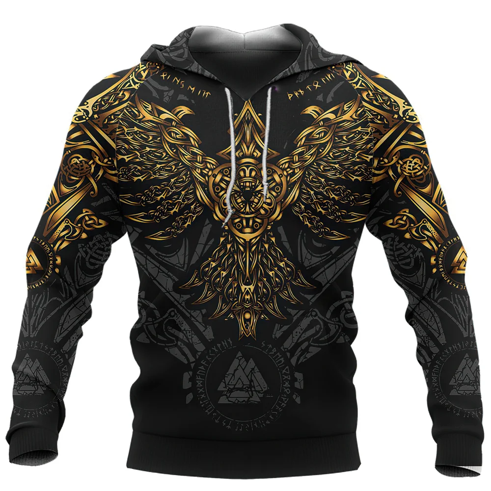 

Viking moletom com capuz moletom com capuz masculino 3d impresso pulôver oversized roupas masculinas topos primavera outono solt