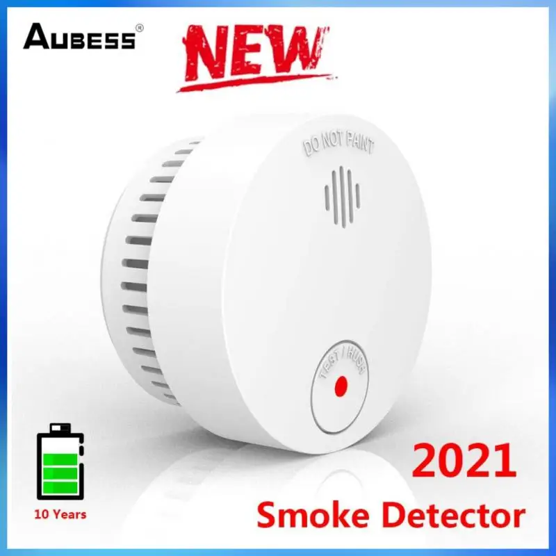 

Smoke Detector Sensor Fire Alarm Home Security System Built-in Lithium Battery Low Current Consumption Smart Alarm Detector