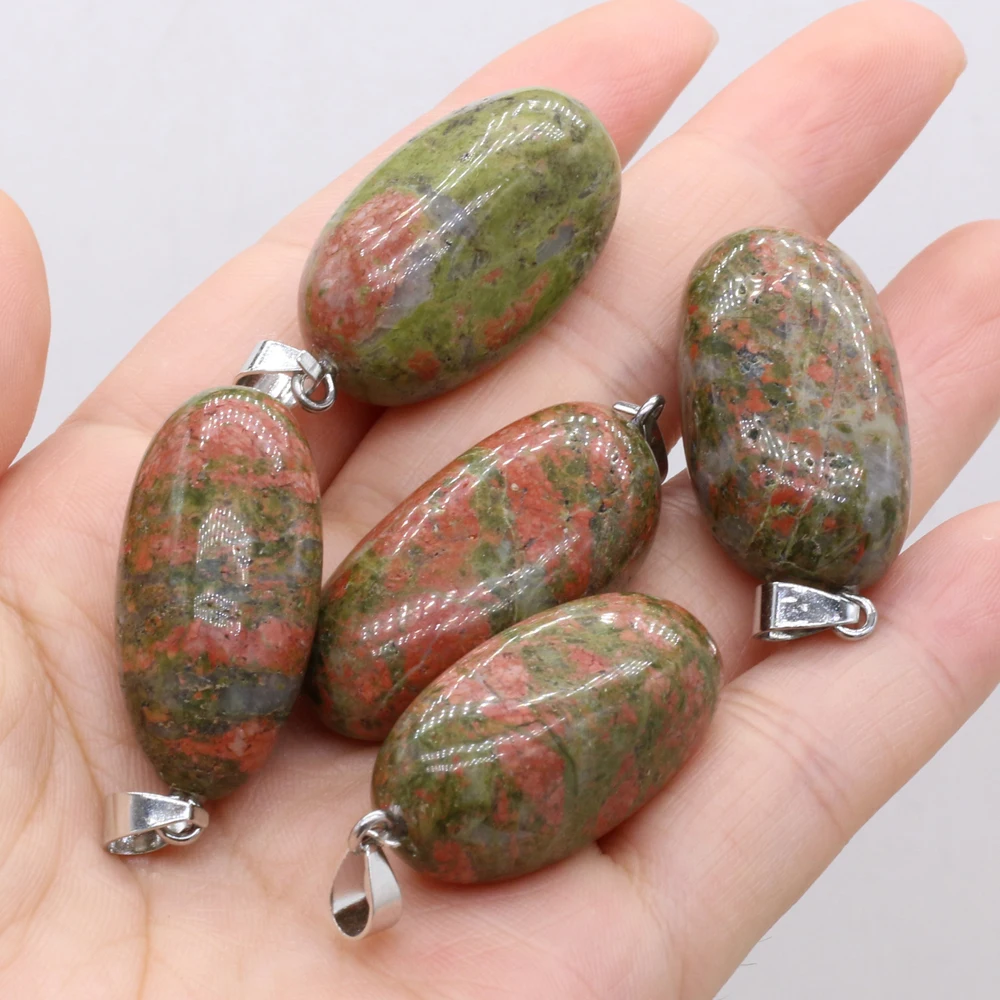 

Natural Stone Unakite Pendant Irregular Shape Charms for Jewelry Making Supplies DIY Women Necklace Earrings Charms Accessories