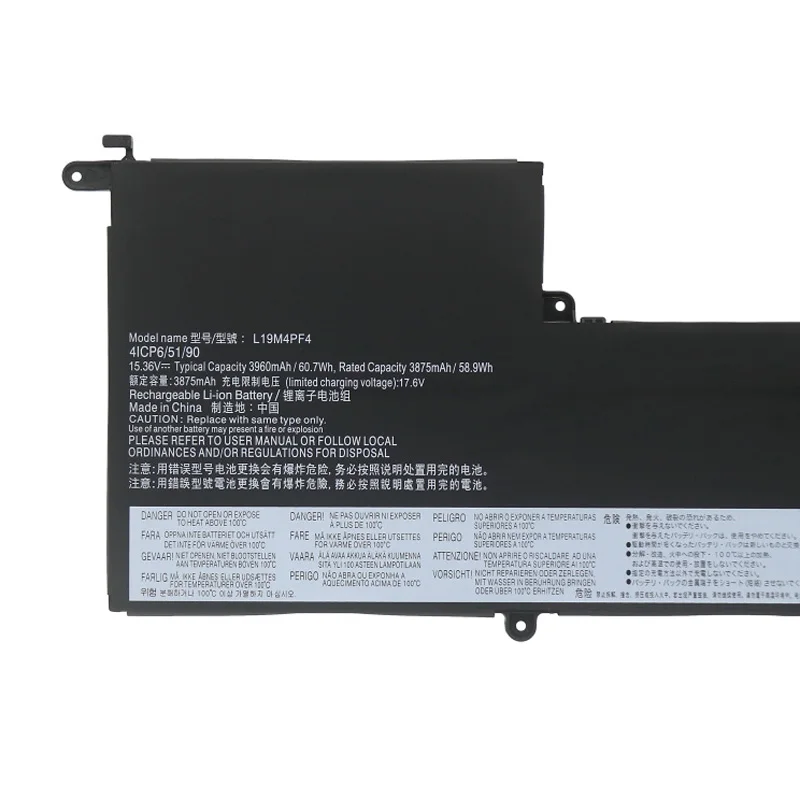 ZEDI L19M4PF4 L19D4PF4 L19C4PF4 5B10W65297 Аккумулятор для ноутбука Lenovo Ideapad Yoga Slim 7-14IIL05 7-14ARE05 15 36 В 60 7