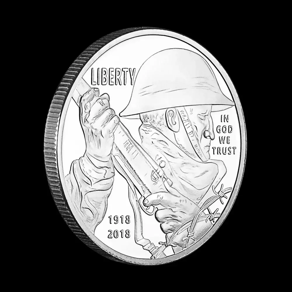 

Посеребренная юбилейная монета "Столетие Первой мировой войны"