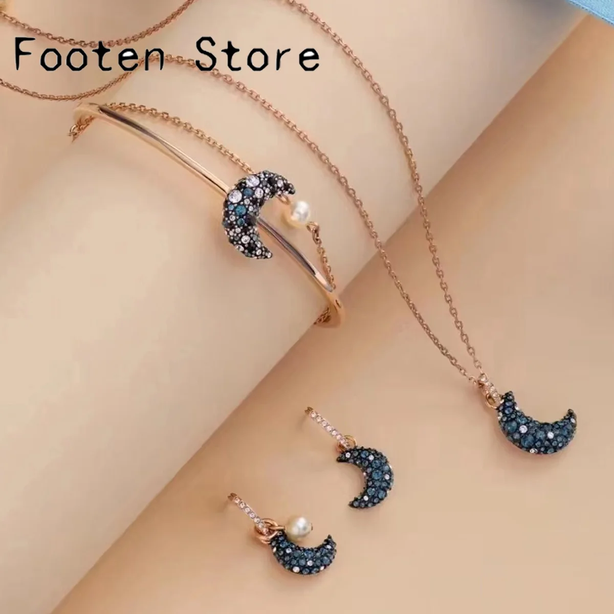 Оригинальный 2024 Новый Романтический бриллиантовый Подарок Подвеска белая синяя