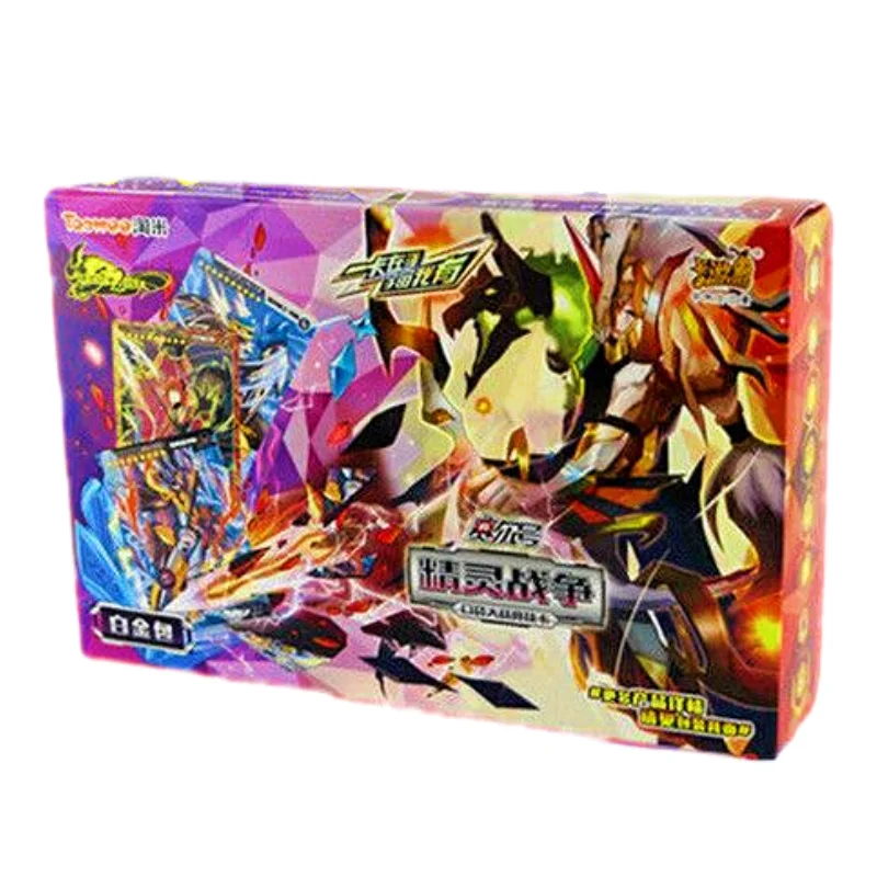 

Карта аниме Purcell Elf War периферийная, платиновая упаковка для второго юбилея, звезда кассии, черная детская игрушка