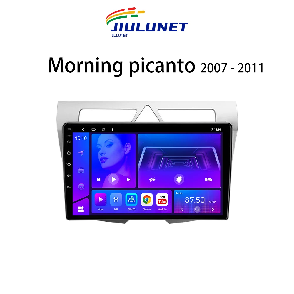 

JIULUNET 9 "Android 8 Core Carplay центральный мультимедийный автомобиль стерео радио для Kia Morning picanto 2007 - 2011 плеер 2 Din