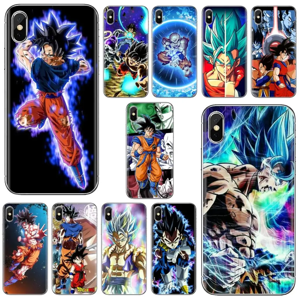 

For iPhone 10 11 12 13 Mini Pro 4S 5S SE 5C 6 6S 7 8 X XR XS Plus Max 2020 Dragon Ball Z Theme Phone Cover Bag