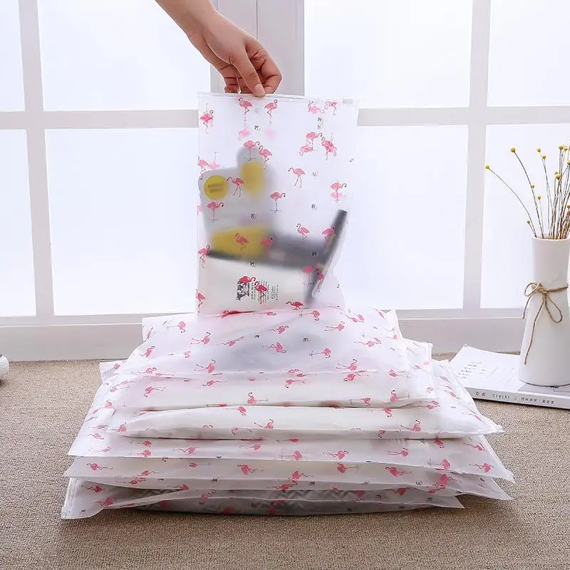 

Jinna Frosted Zipper Bag Set Waterproof Sealed Zipper Bag Five-Piece Set EVA Environmental Protection Storage Bag Five-Piece Set