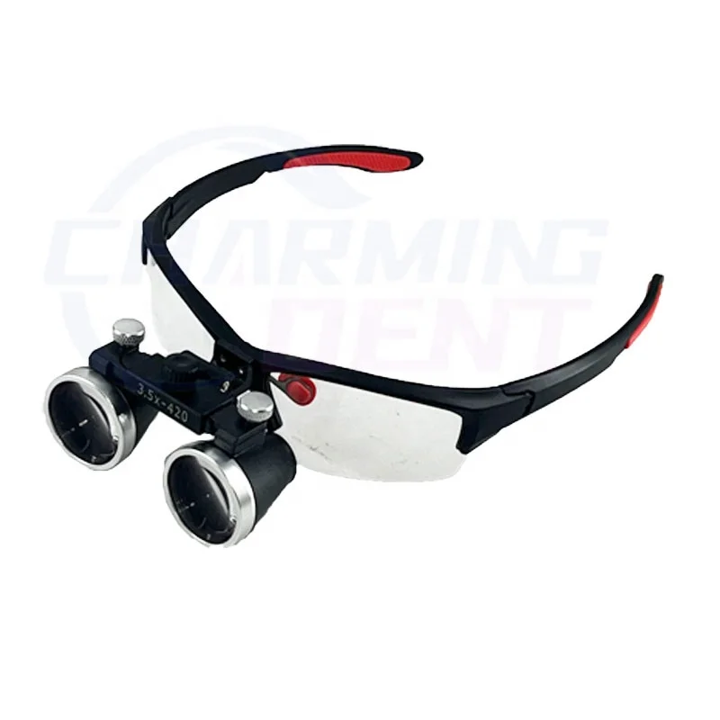 

Medical binocular magnifying glasses den-tal led surgical loupes / 2.5X 3.5X magnification den-tal led lamp magnifier